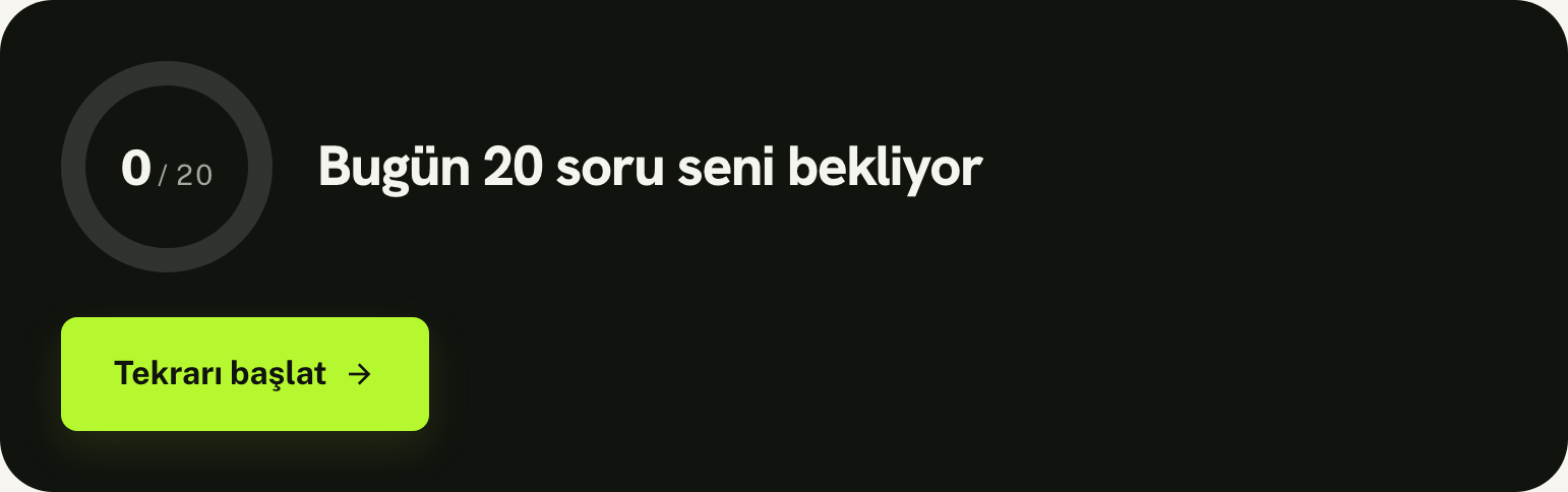 Yanlış tekrarı ekranı